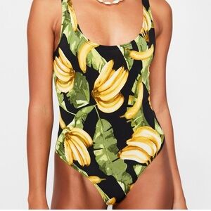 Tropical Banana bodysuit Size L